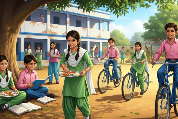 स्कूल में सरकारी योजना