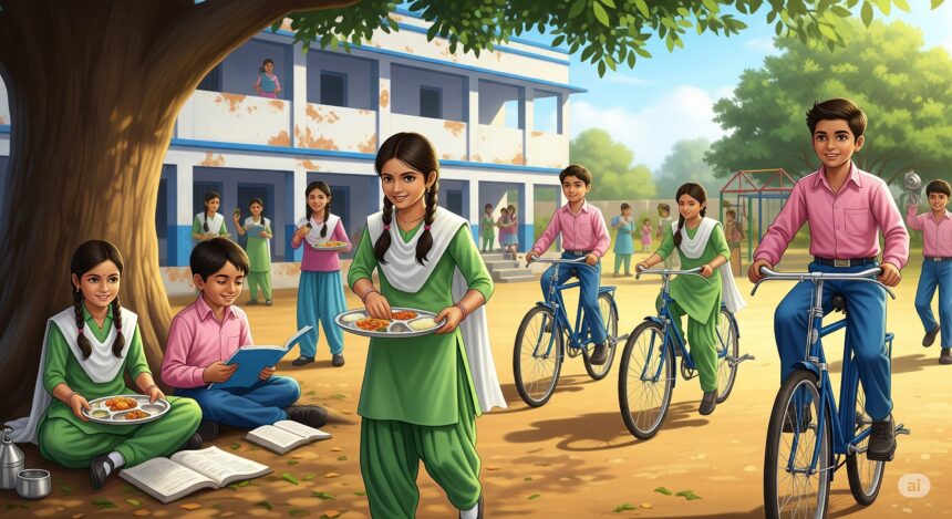 स्कूल में सरकारी योजना
