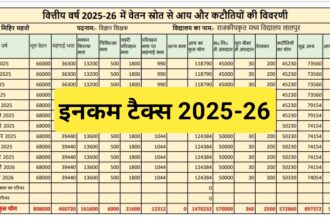 Income Tax Slab 2025-26 : आपकी सैलरी पर कितना टैक्स लगेगा ? यहां चेक करें।